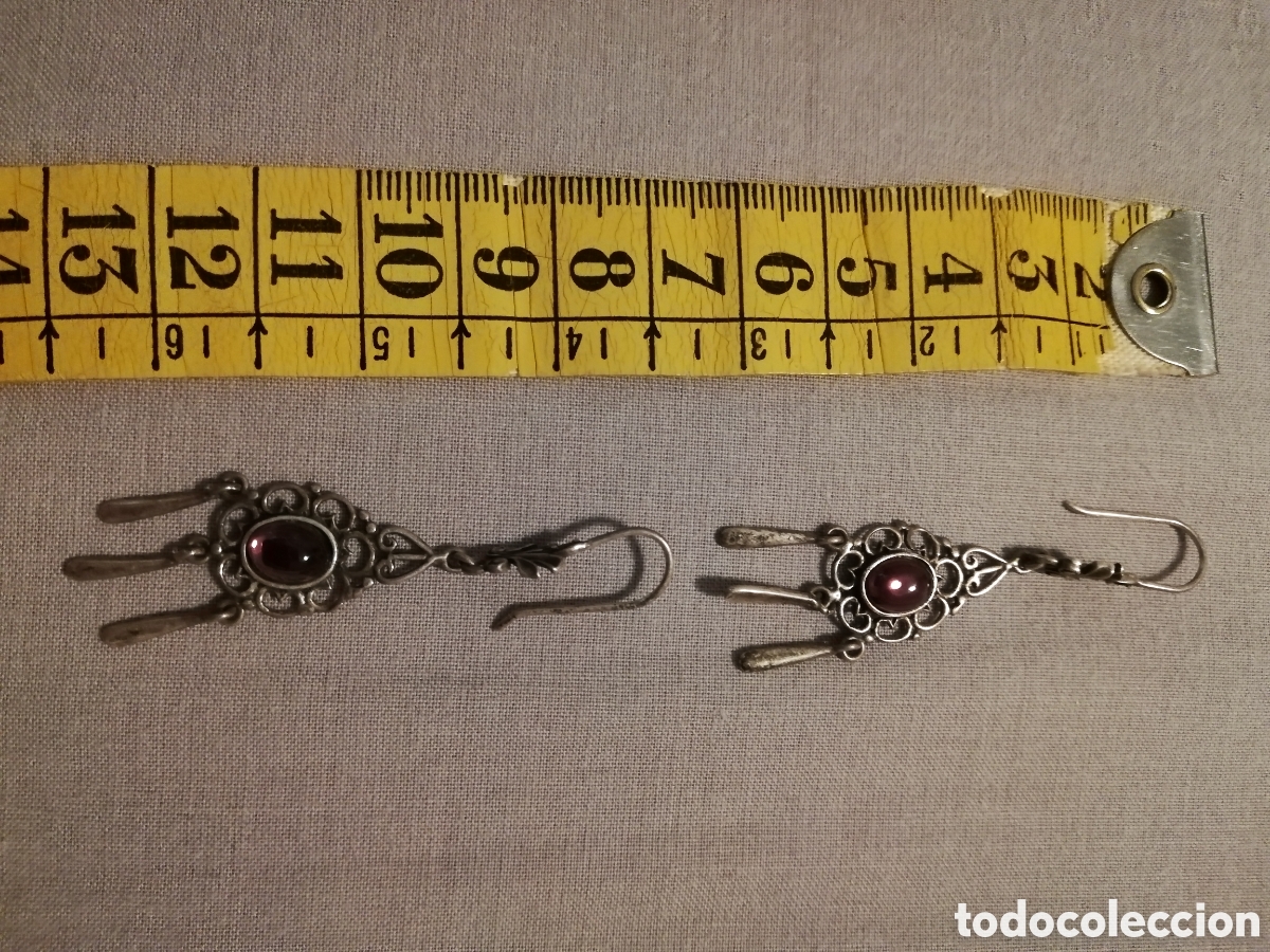 Joyeria: PENDIENTES LARGOS DE PLATA VINTAGE. ART DECO - Foto 6