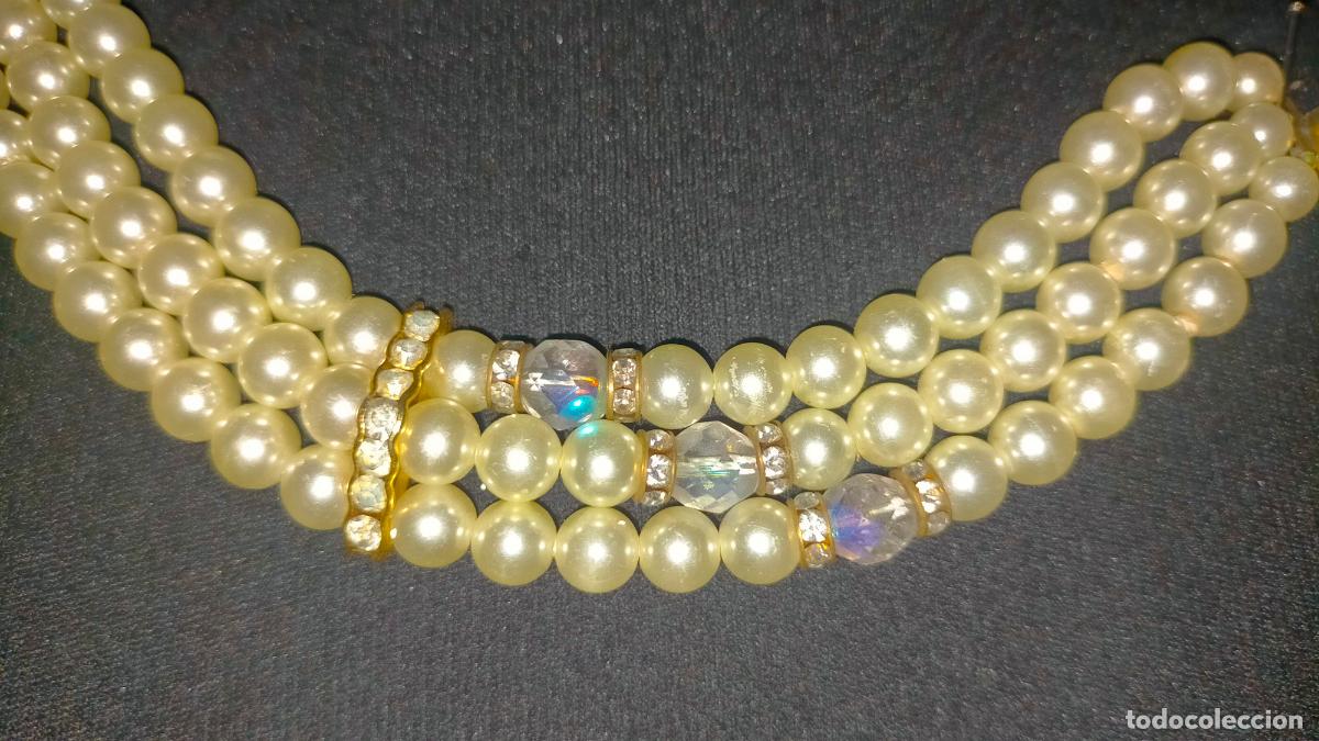 Joyeria: JUEGO COLLAR GARGANTILLA Y PULSERA PERLAS - Foto 2