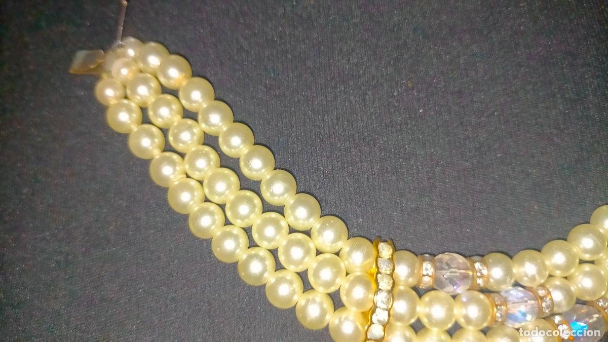 Joyeria: JUEGO COLLAR GARGANTILLA Y PULSERA PERLAS - Foto 3