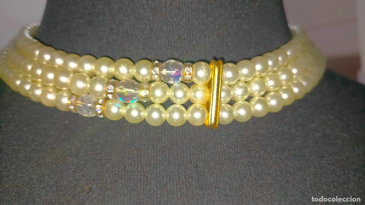 Joyeria: JUEGO COLLAR GARGANTILLA Y PULSERA PERLAS - Foto 4