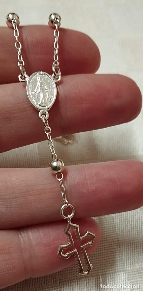 Joyeria: Pulsera rosario, Plata Ley, 21cm - Foto 1