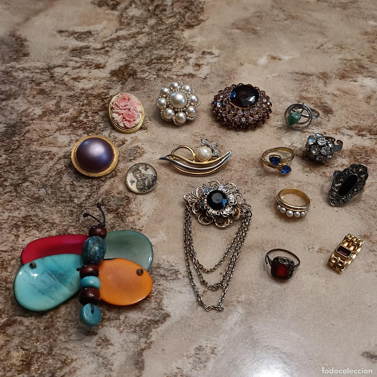 Joyeria: Lote broches y anillos. - Foto 1