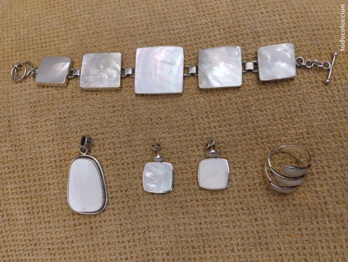 Joyeria: Conjunto plata 925 y nacar - Foto 1