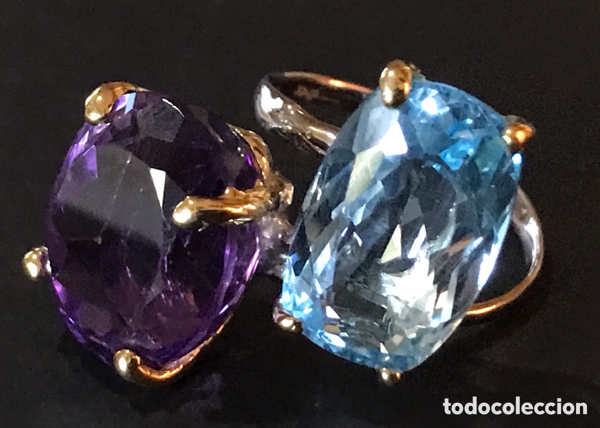 Joyeria: Anillo gemas topacio y amatista - Foto 10