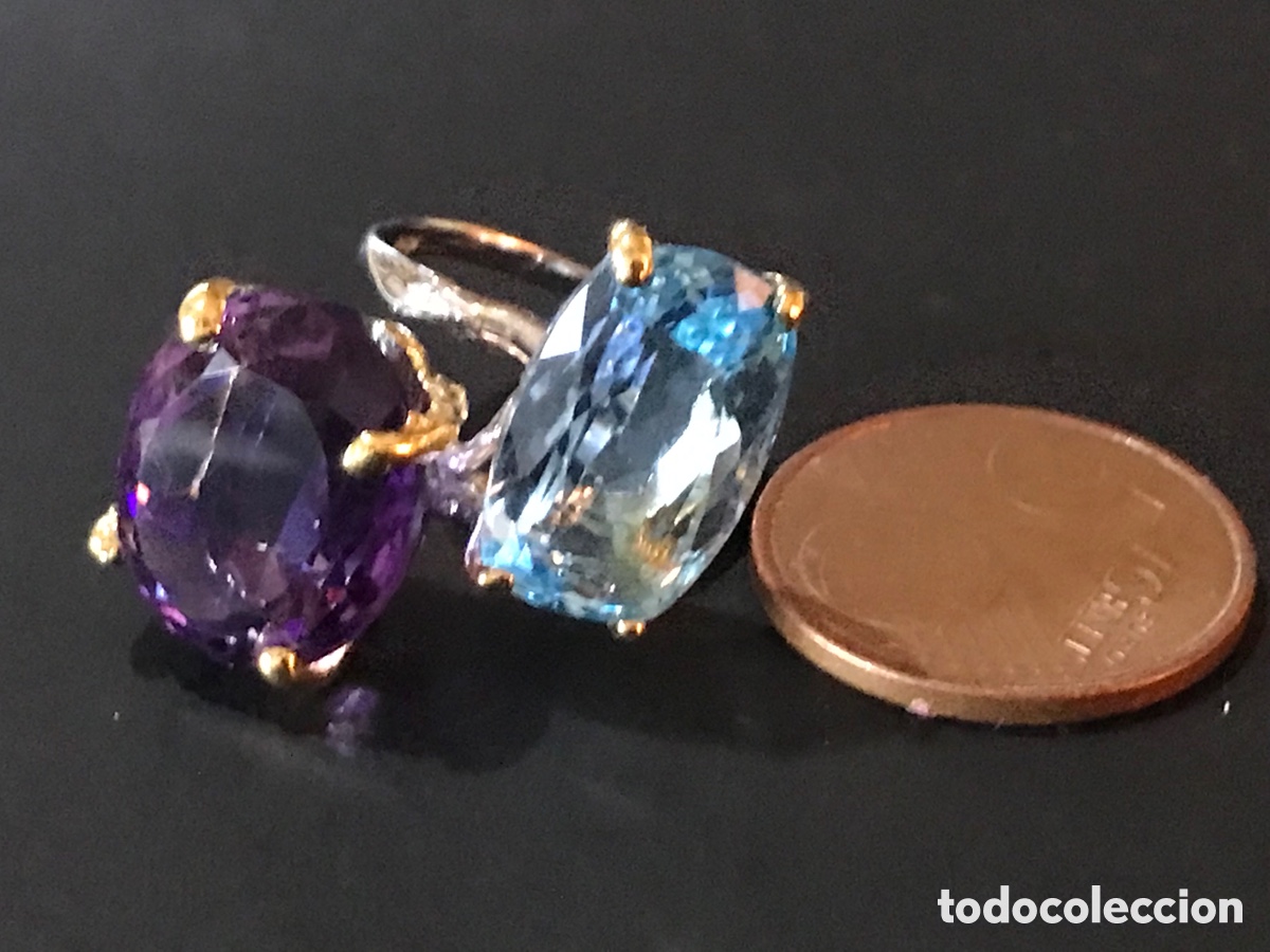 Joyeria: Anillo gemas topacio y amatista - Foto 16