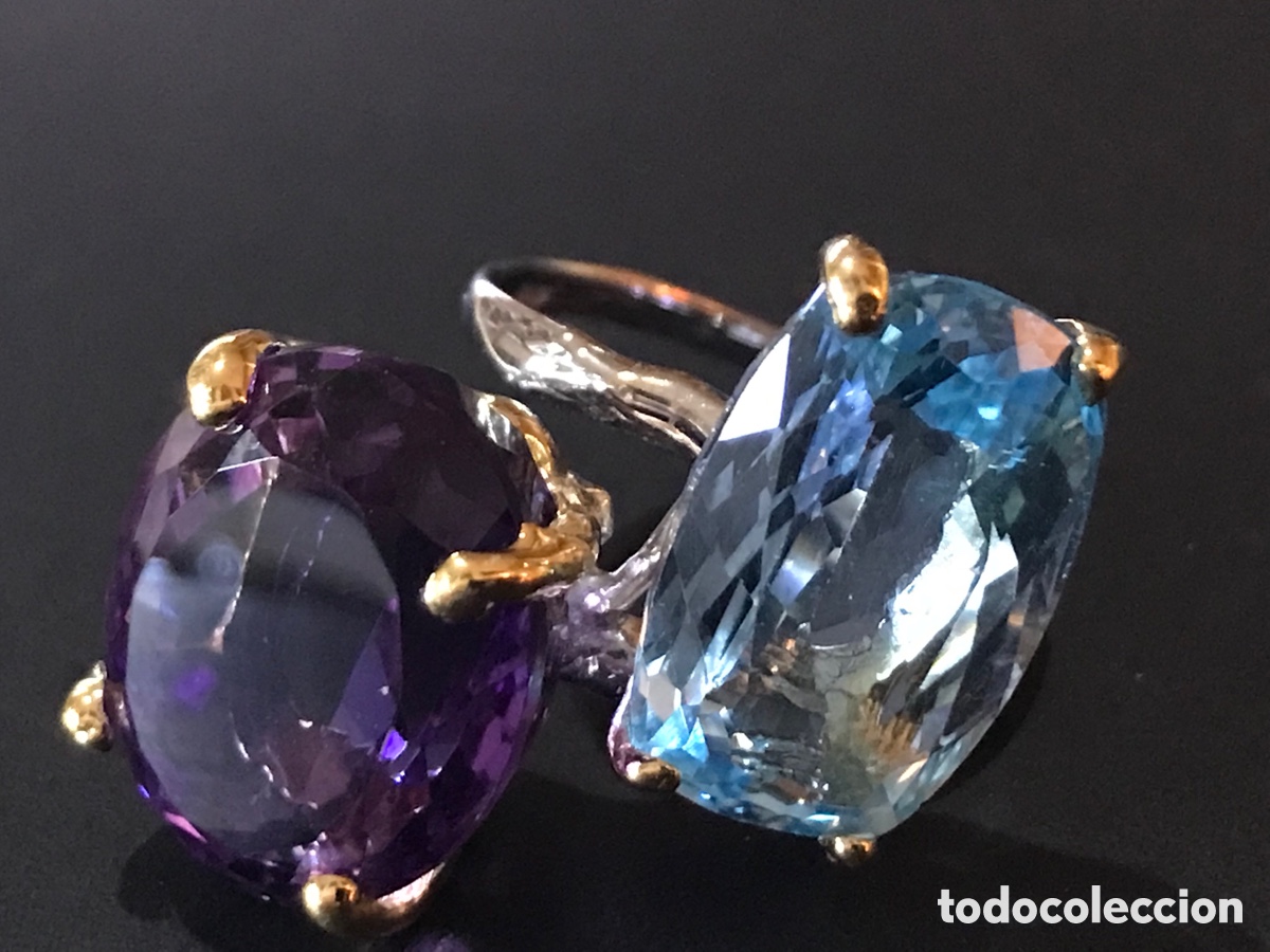 Joyeria: Anillo gemas topacio y amatista - Foto 17