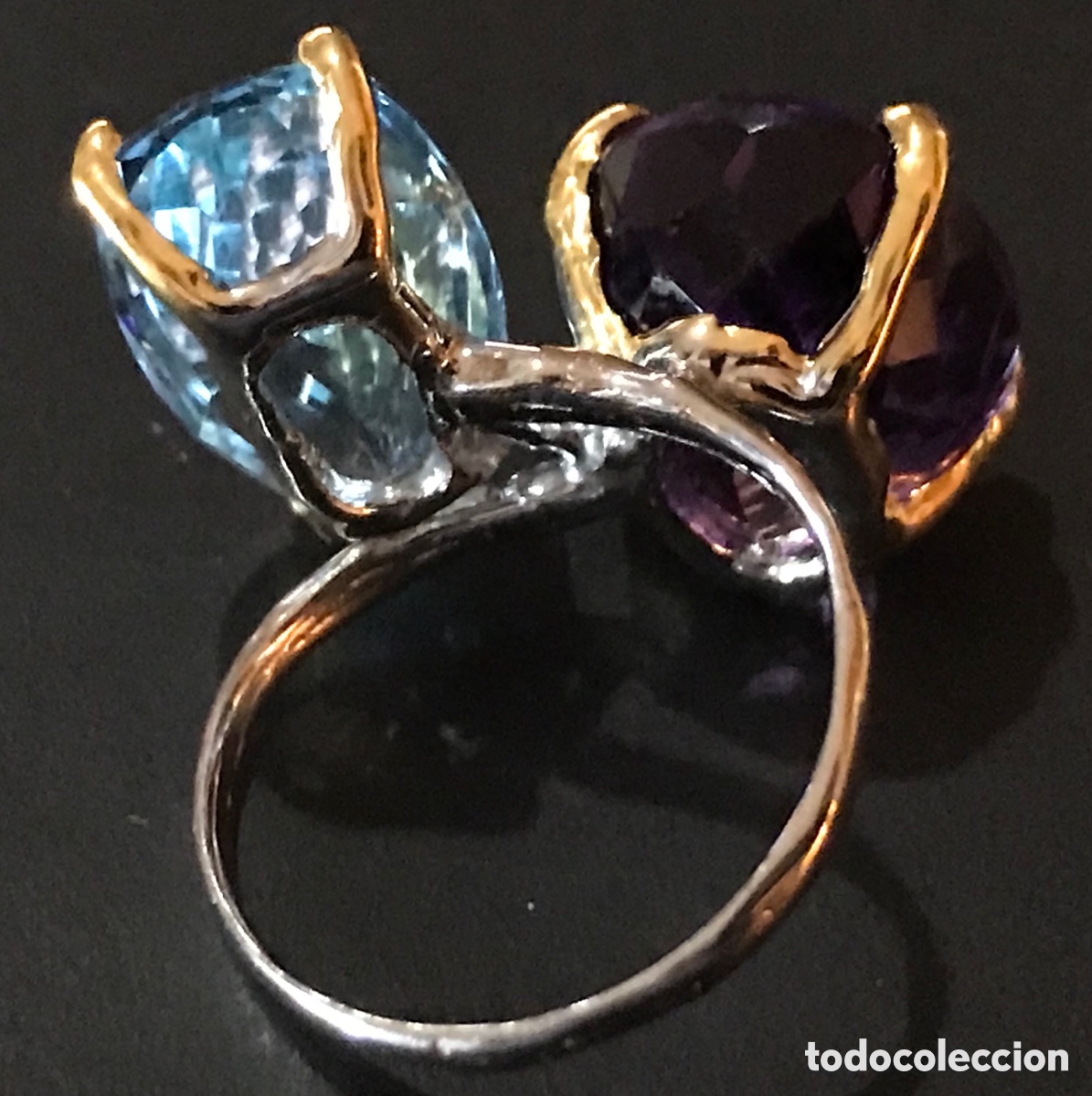 Joyeria: Anillo gemas topacio y amatista - Foto 18