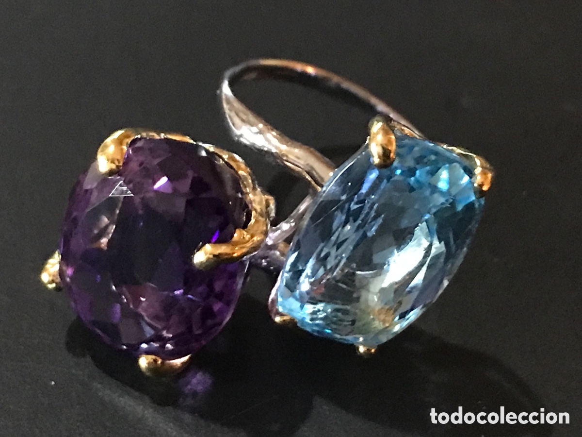 Joyeria: Anillo gemas topacio y amatista - Foto 20
