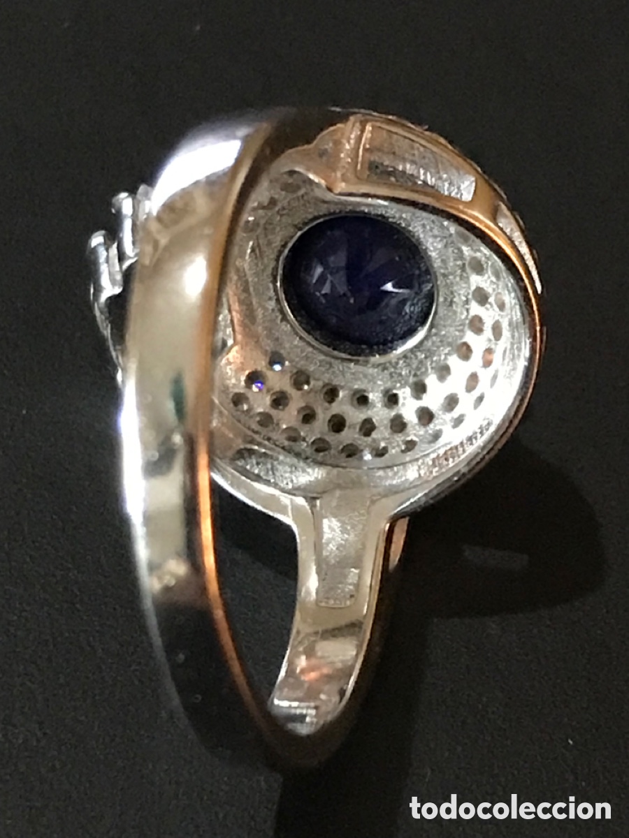 Joyeria: Anillo plata de ley y zafiro - Foto 6