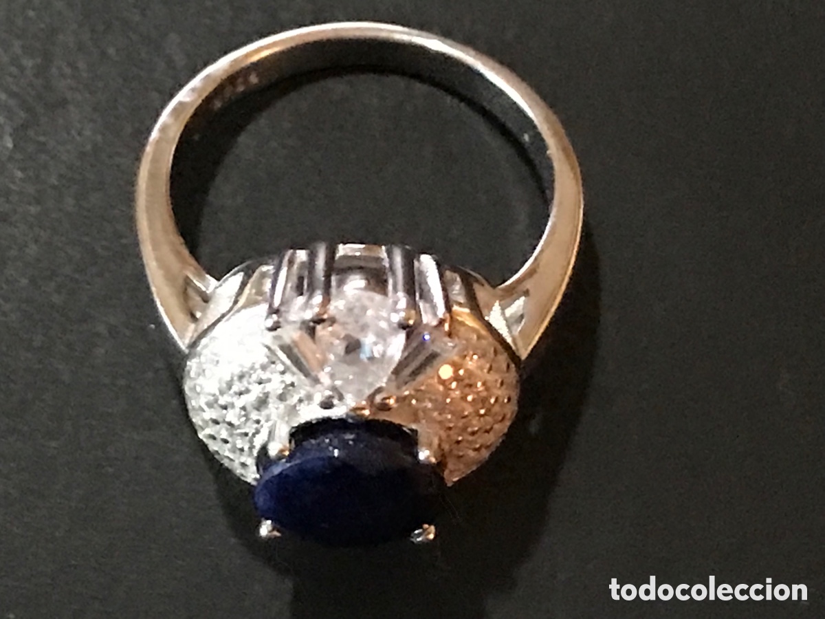 Joyeria: Anillo plata de ley y zafiro - Foto 9
