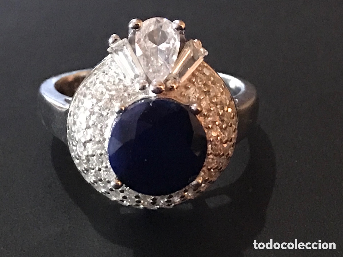 Joyeria: Anillo plata de ley y zafiro - Foto 10