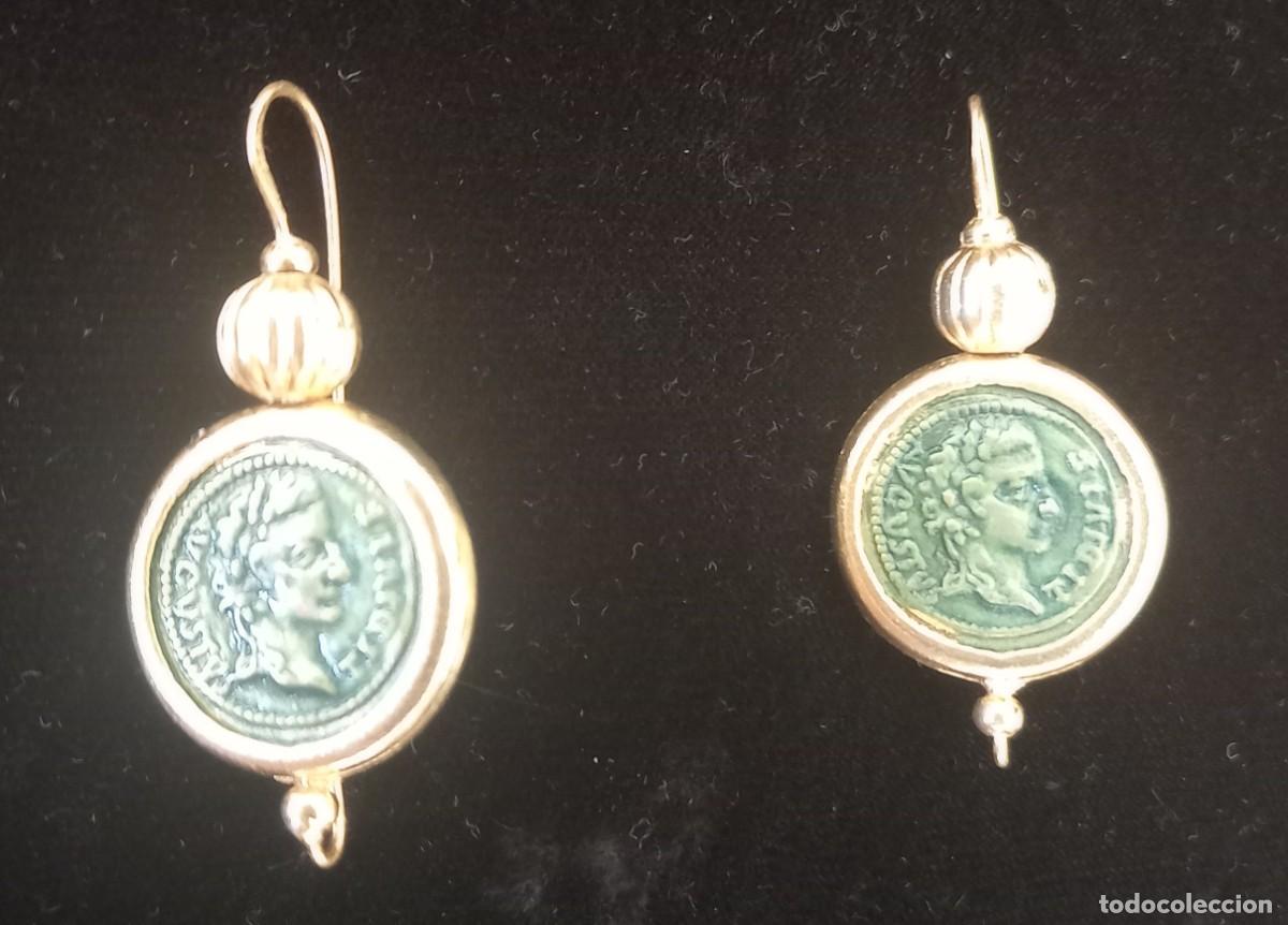 Joyeria: PENDIENTES ESTILO ROMANO _ AUGUSTO CON BA&Ntilde;O DE ORO - Foto 1