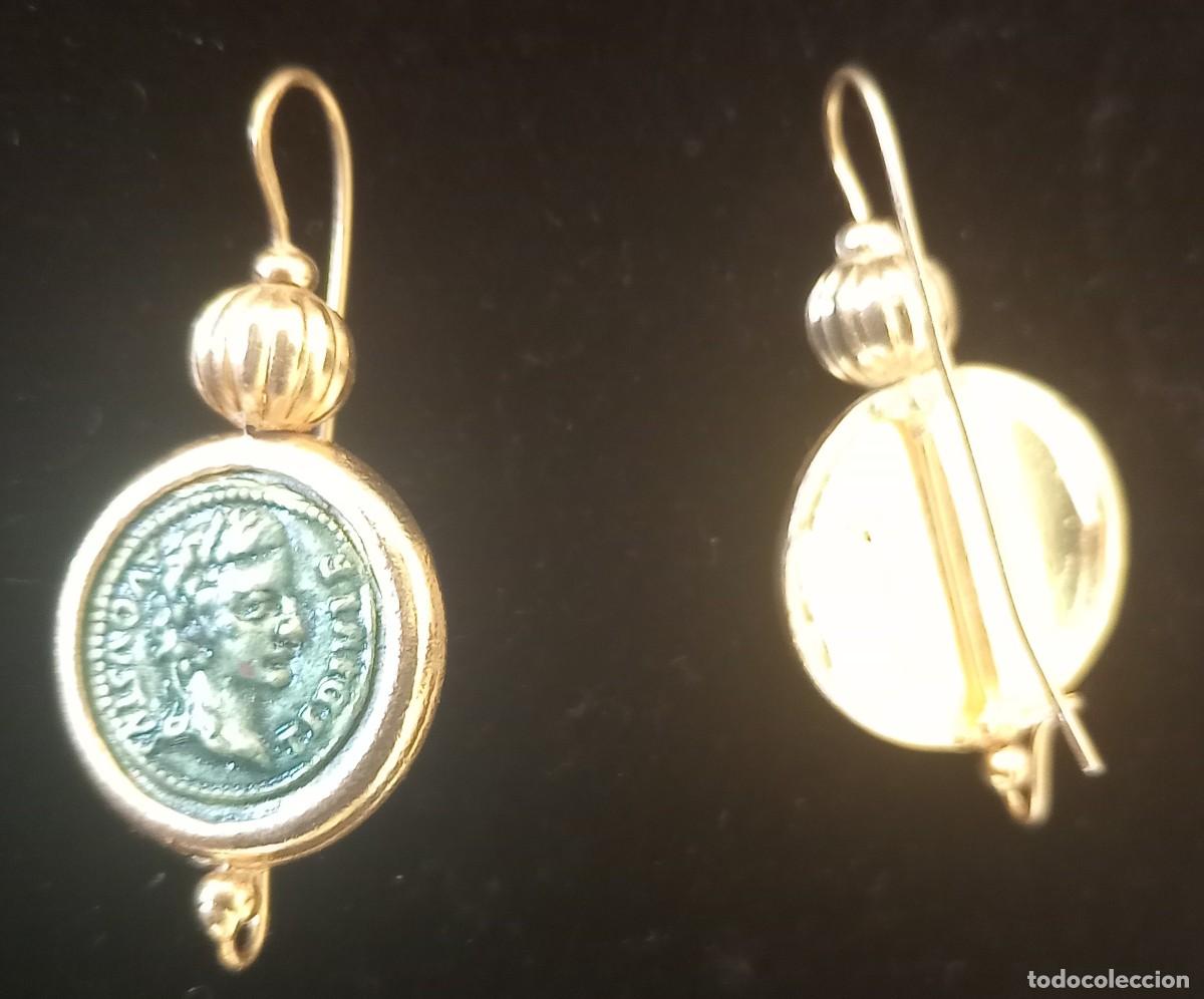 Joyeria: PENDIENTES ESTILO ROMANO _ AUGUSTO CON BA&Ntilde;O DE ORO - Foto 2