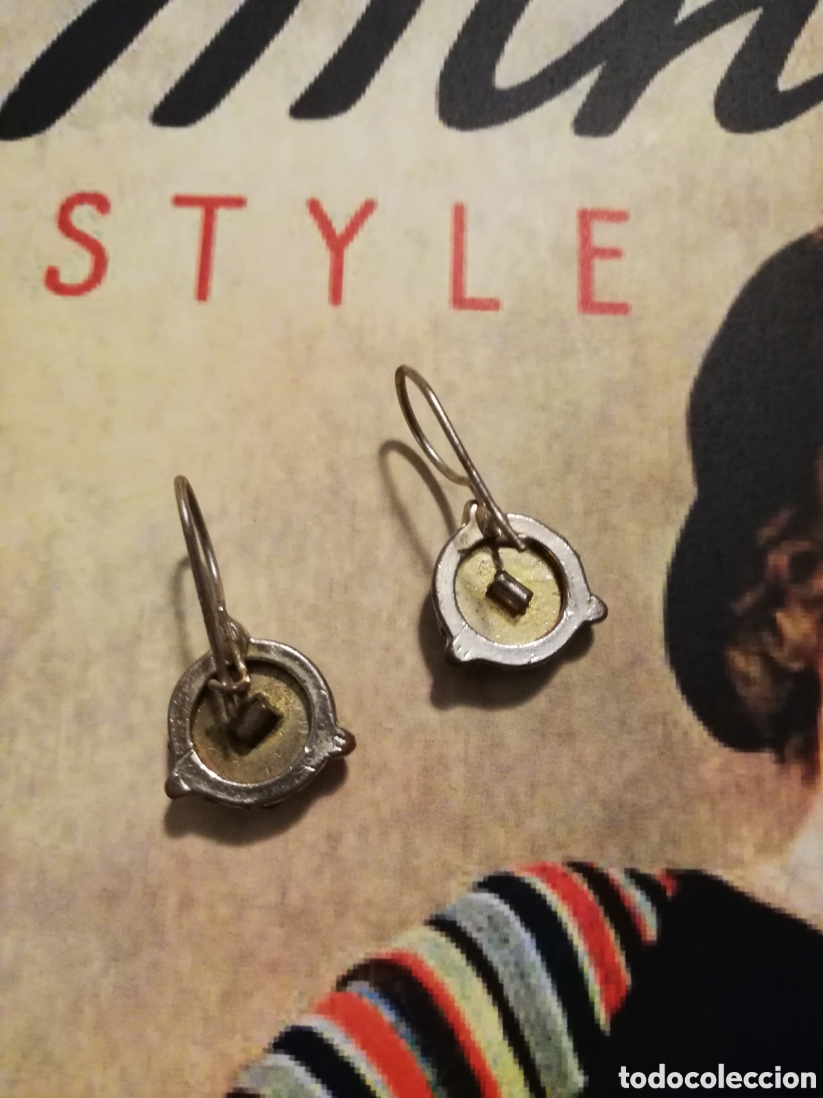 Joyeria: ANTIGUOS PENDIENTES ESMALTADOS - Foto 5