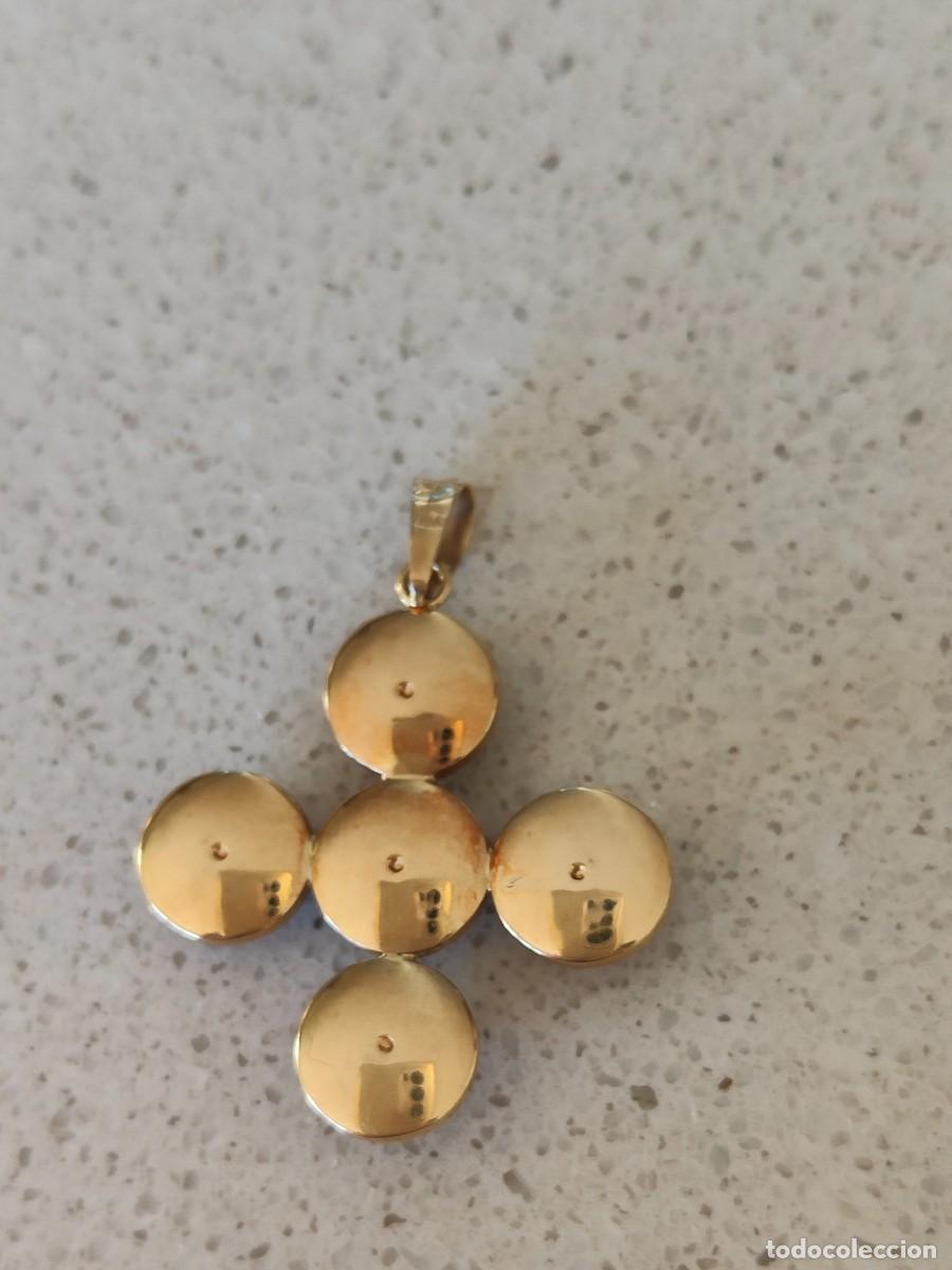 Joyeria: CRUZ EN ORO DE 18K Y LAPISL&Aacute;ZULI - Foto 4