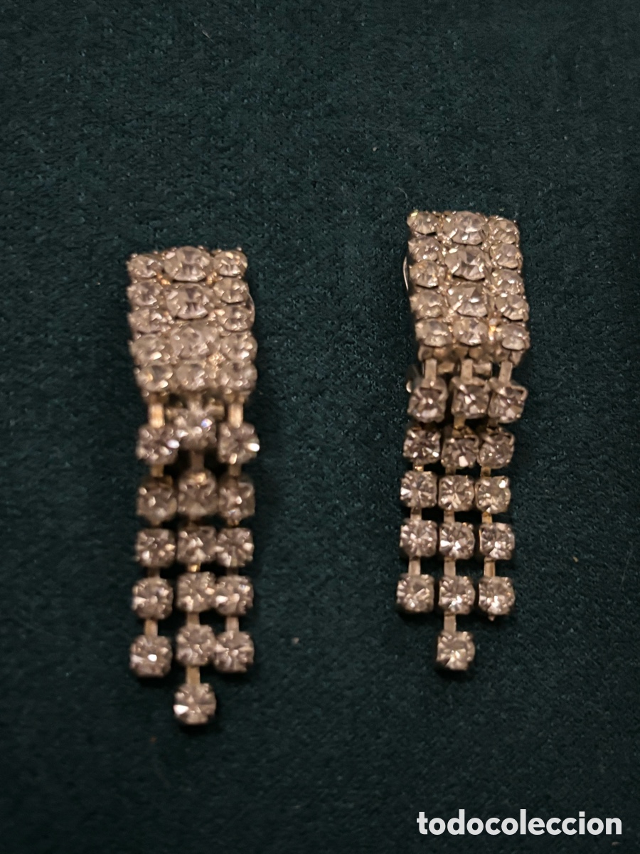 Joyeria: Pendientes plateados y strass - Foto 1