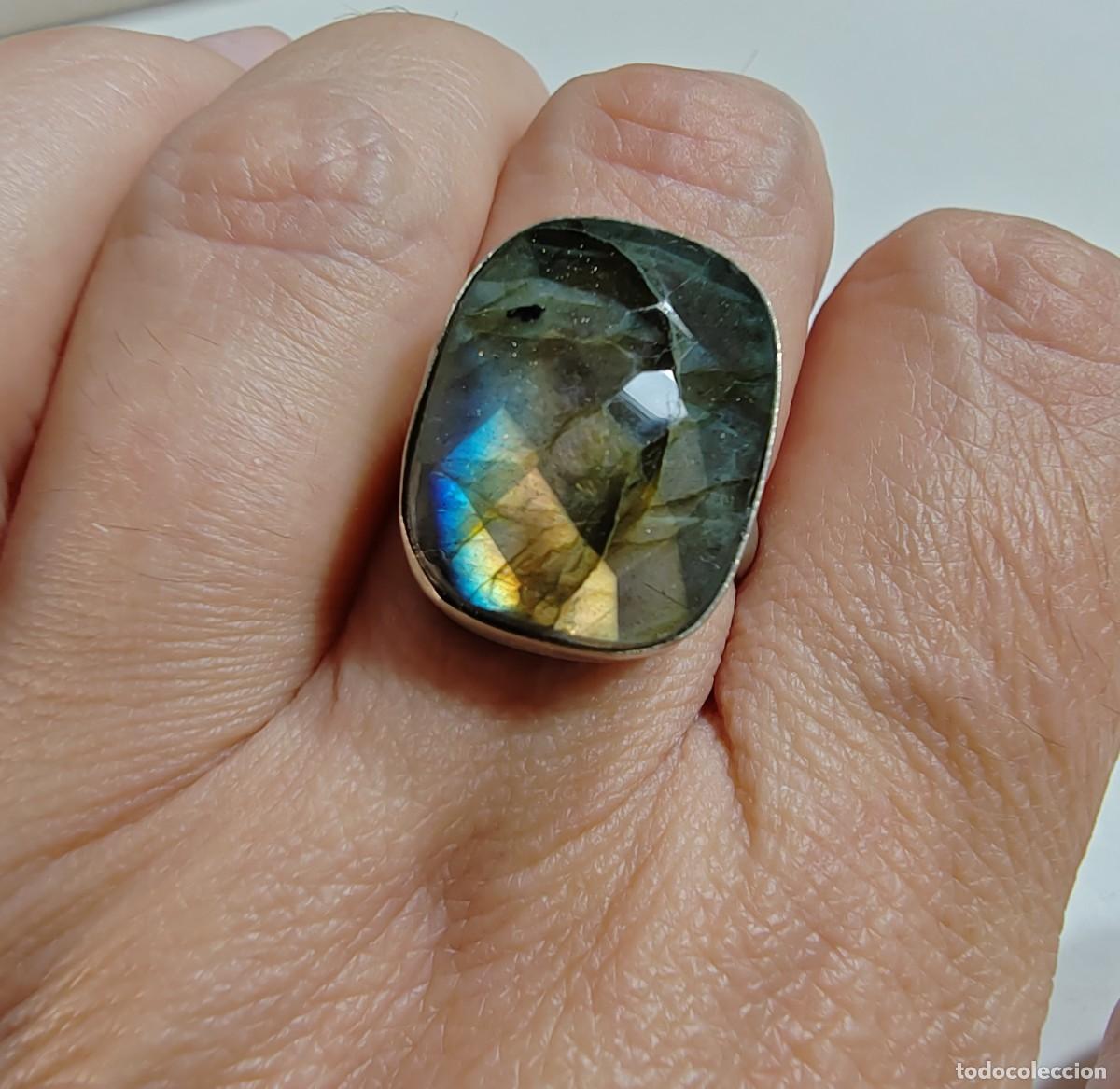 Joyeria: Anillo Labradorita Plata de Ley - Foto 2