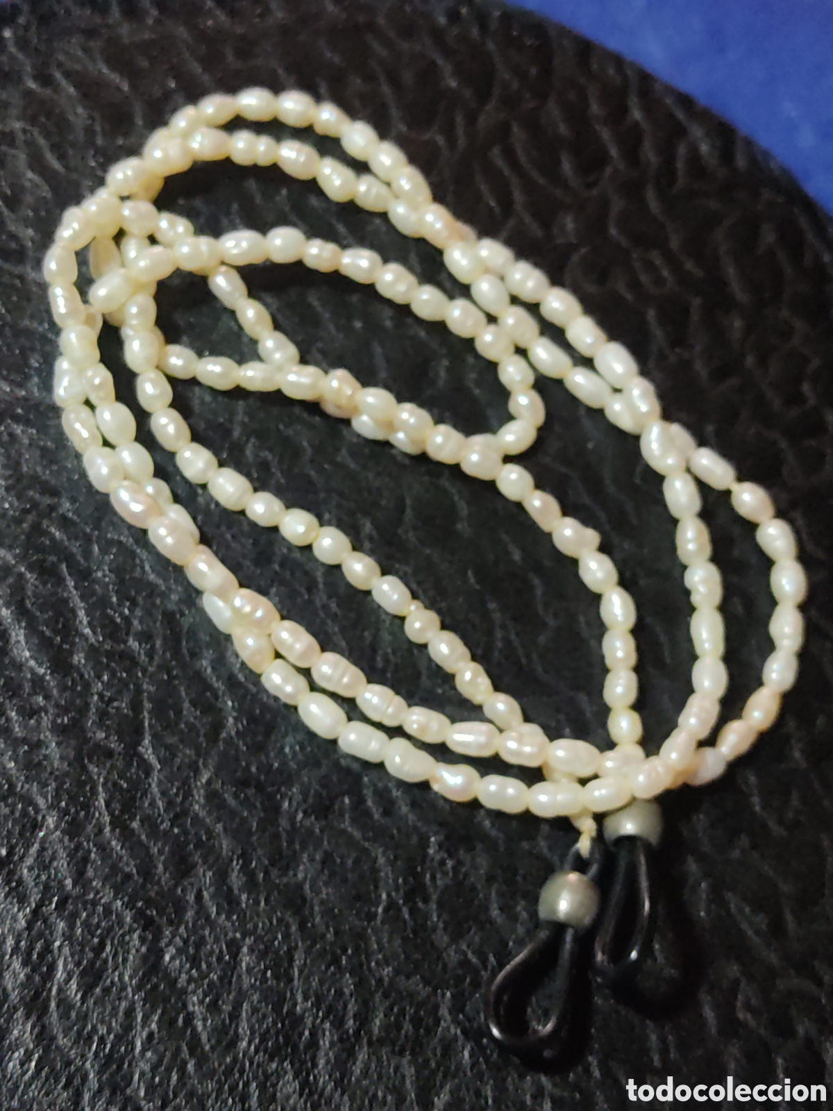 Joyeria: Cadena,Collar para gafas de perlas de r&iacute;o.Vintage. - Foto 4