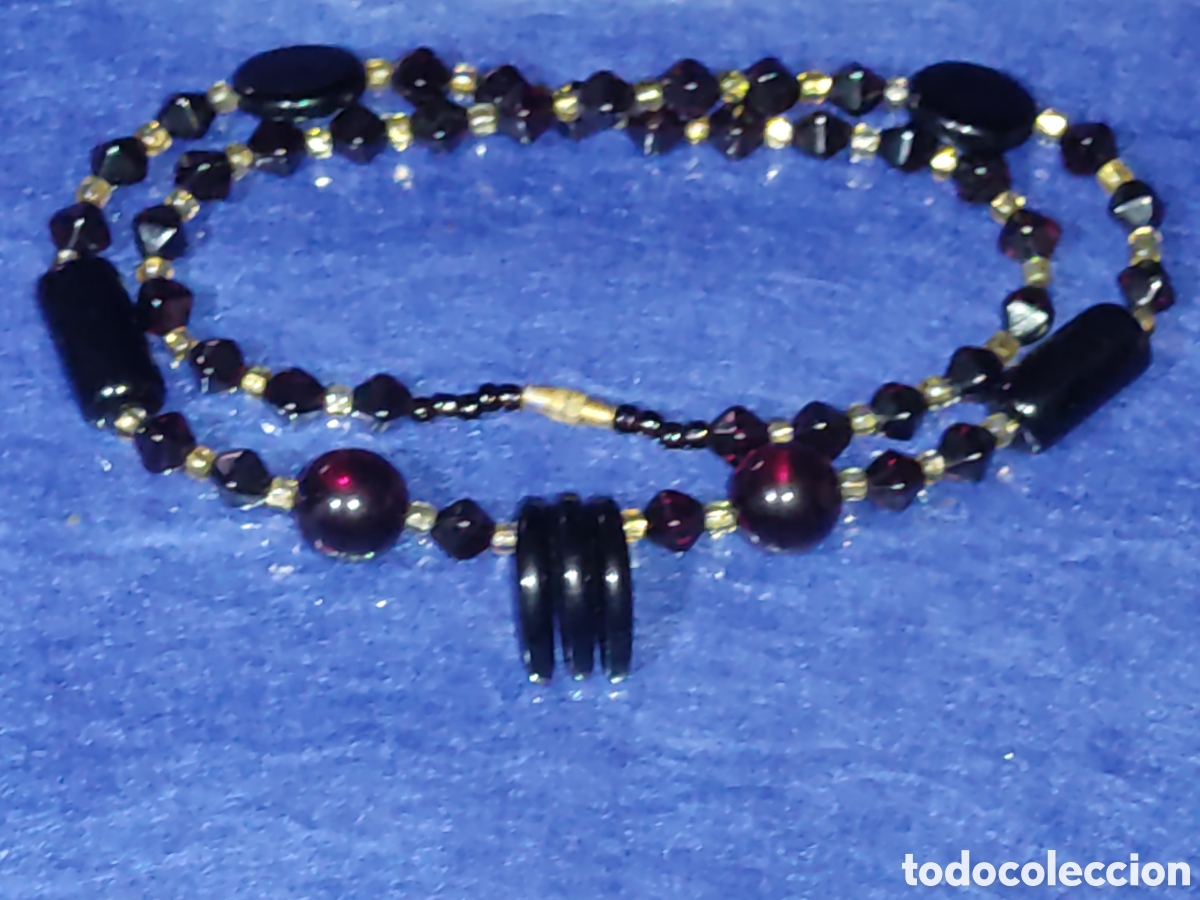Joyeria: Collar de &oacute;nice o cristal.Vintage. - Foto 4