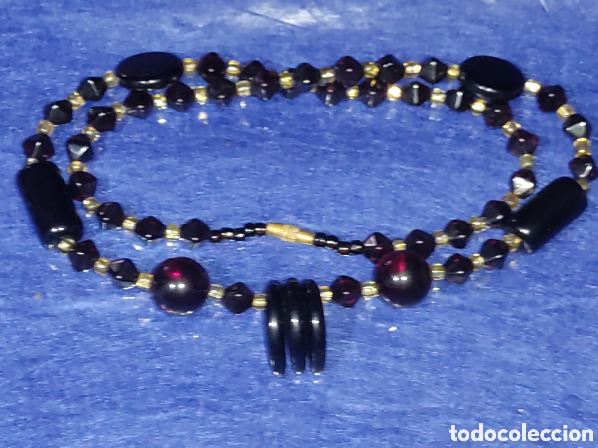 Joyeria: Collar de &oacute;nice o cristal.Vintage. - Foto 6