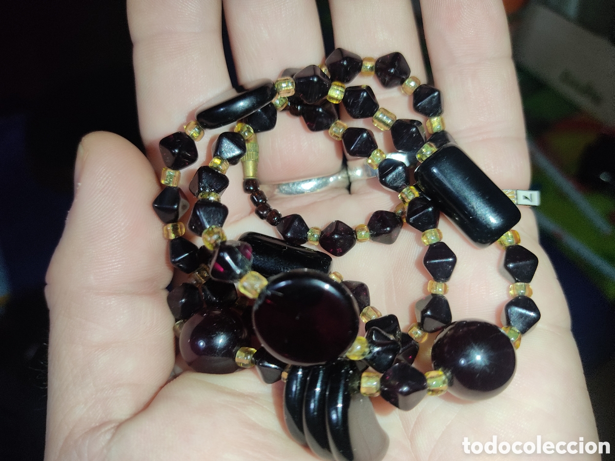 Joyeria: Collar de &oacute;nice o cristal.Vintage. - Foto 7
