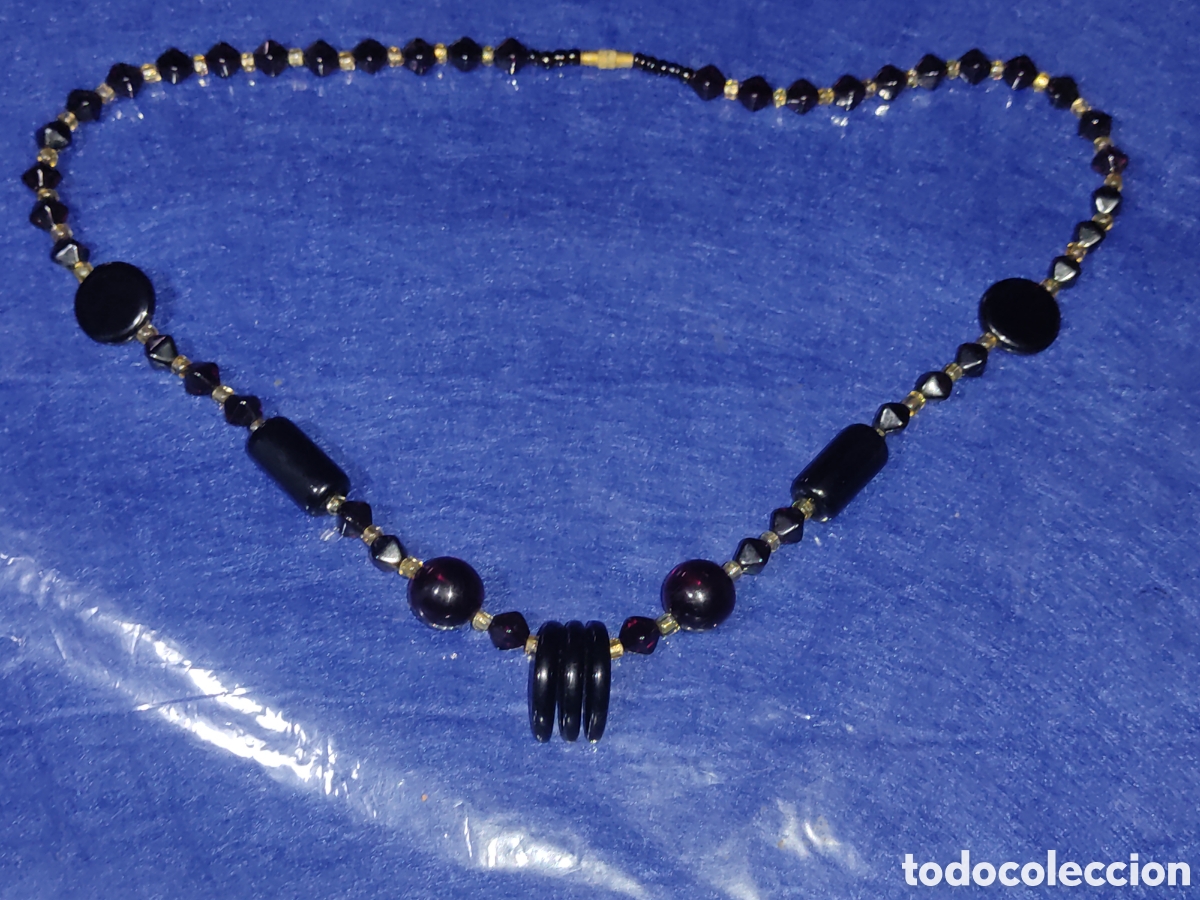 Joyeria: Collar de &oacute;nice o cristal.Vintage. - Foto 1