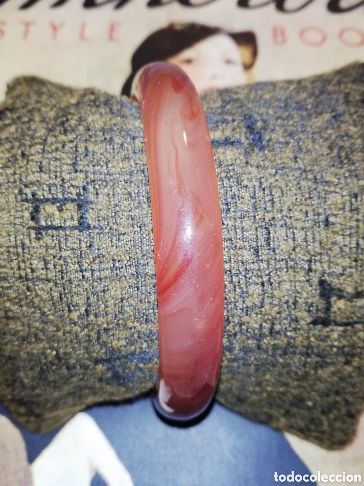 Joyeria: VINTAGE. PULSERA. PIEDRA EN JADE, AGATA - Foto 2