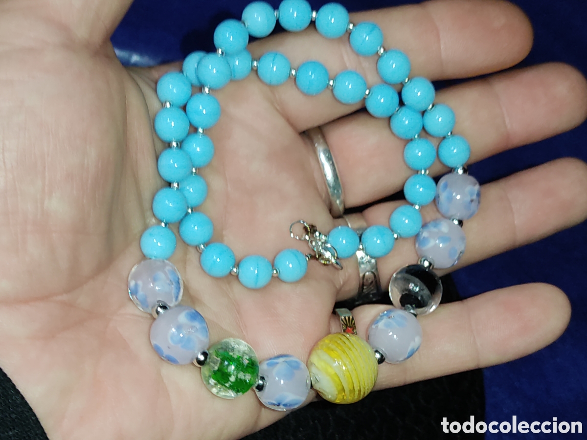 Joyeria: Collar de cristal de Murano.Vintage. - Foto 4