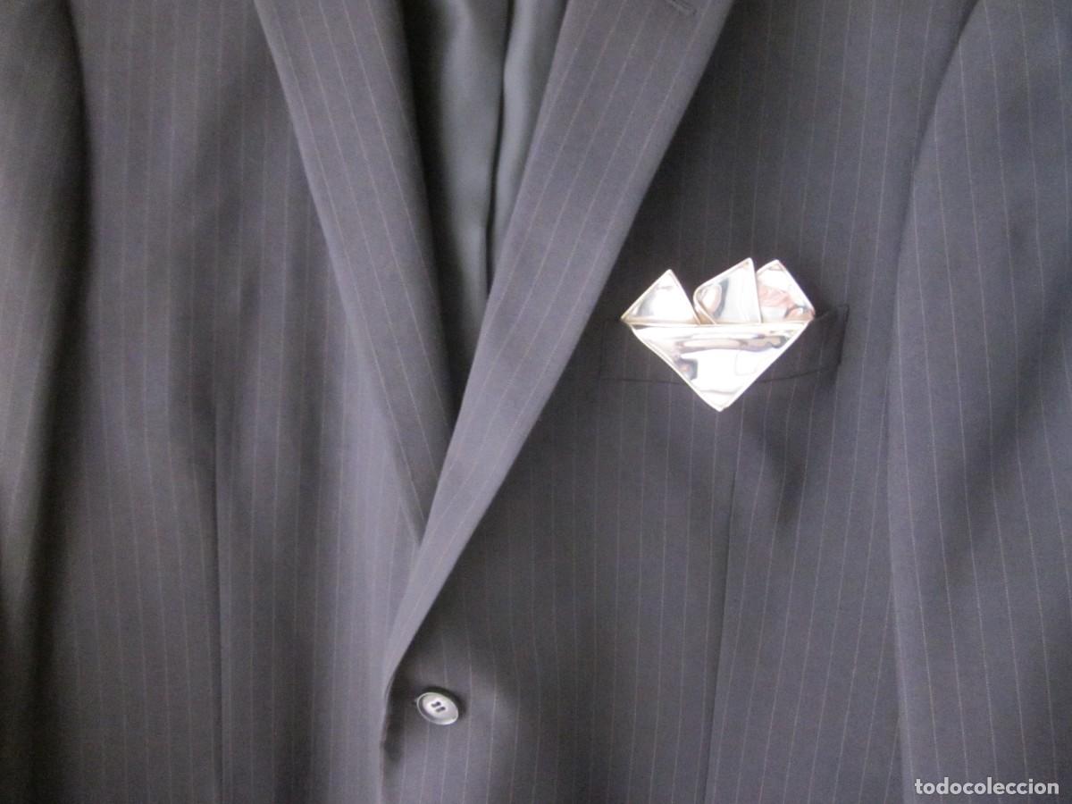 Joyeria: PA&Ntilde;UELO DE BOLSILLO DE PLATA 925. POCHETTE, POCKET SQUARE. - Foto 2