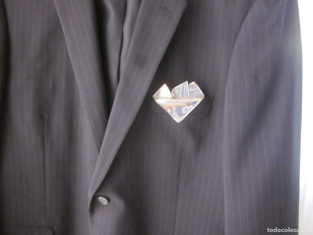 Joyeria: PA&Ntilde;UELO DE BOLSILLO DE PLATA 925. POCHETTE, POCKET SQUARE. - Foto 7