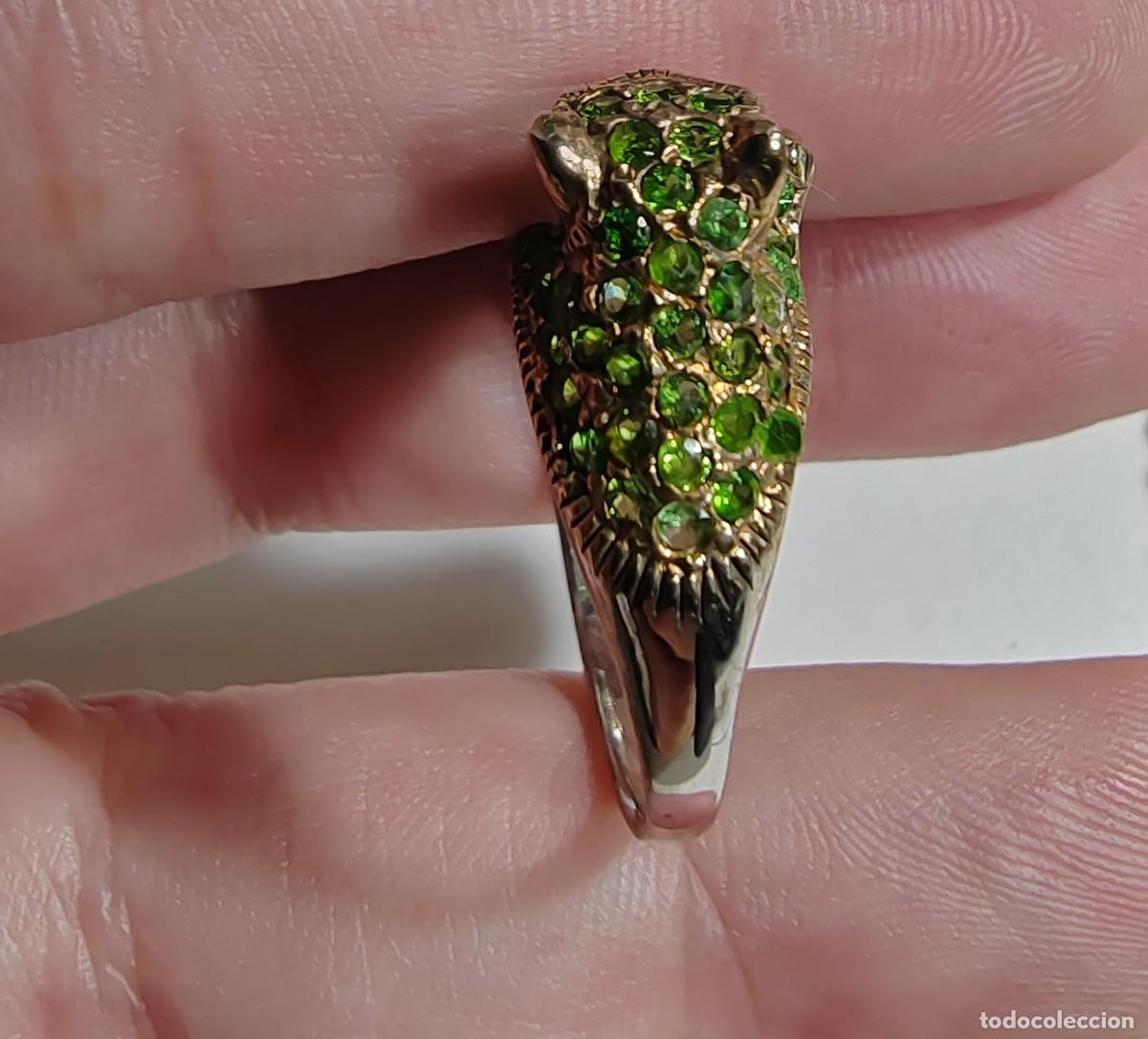 Joyeria: Anillo Plata de Ley y Tsavoritas Leopardo - Foto 6