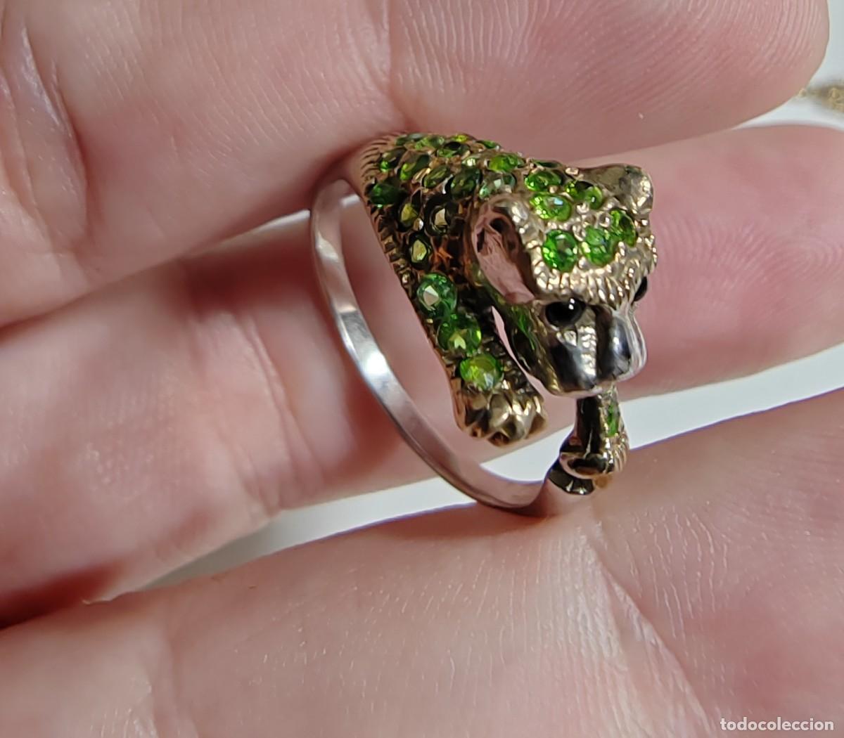 Joyeria: Anillo Plata de Ley y Tsavoritas Leopardo - Foto 7