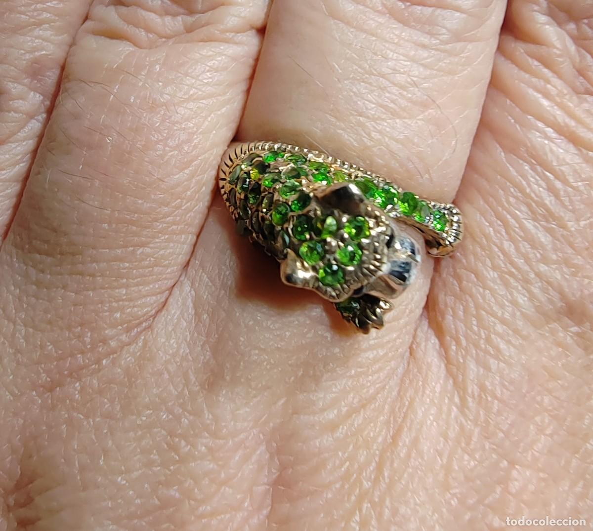 Joyeria: Anillo Plata de Ley y Tsavoritas Leopardo - Foto 10