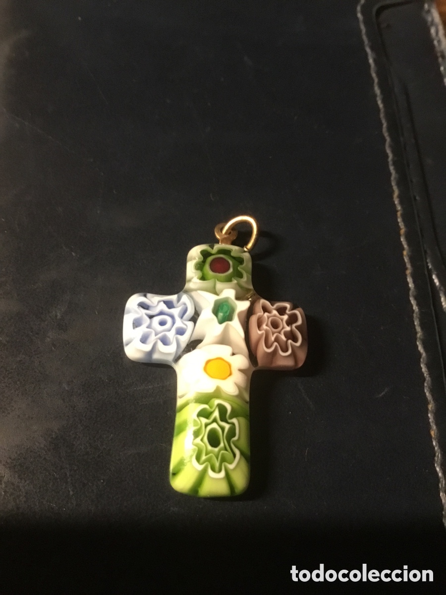 Joyeria: Cruz cristal de Murano. - Foto 1