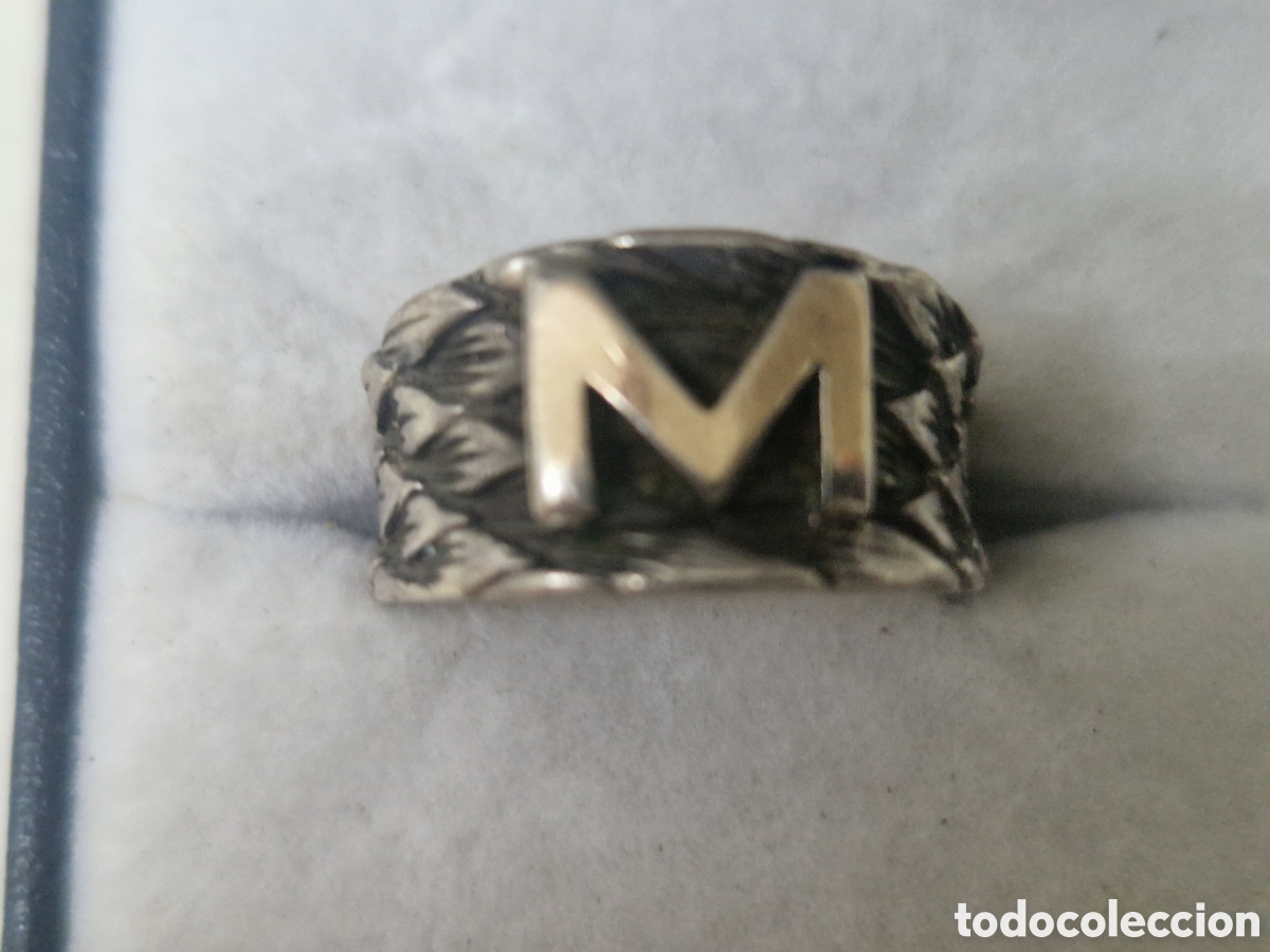 Joyeria: ANILLO PLATA LETRA M - Foto 3