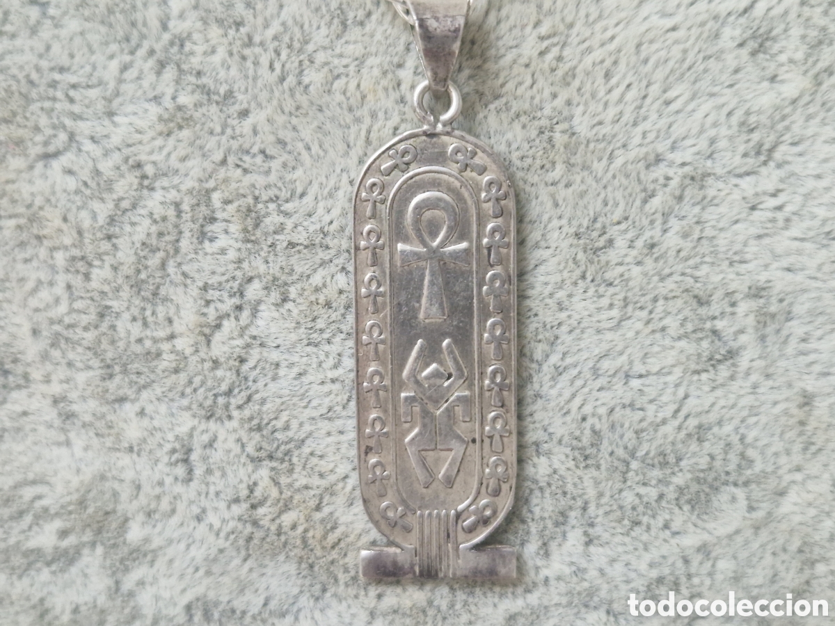 Joyeria: COLGANTE EGIPCIO CON CADENA EN PLATA - Foto 2