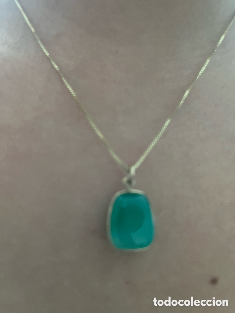 Joyeria: Colgante Gema y cadena plata dorada - Foto 4