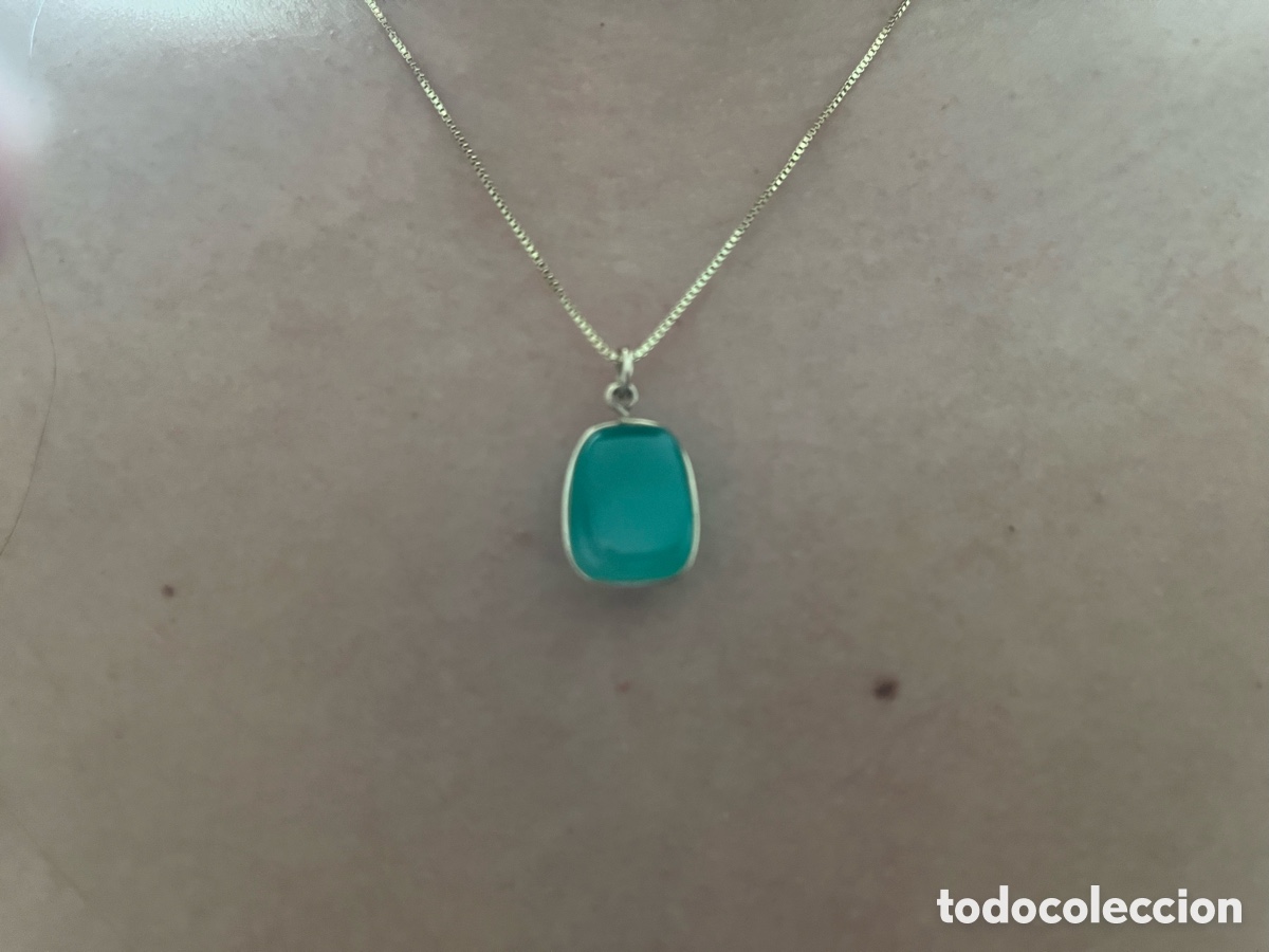Joyeria: Colgante Gema y cadena plata dorada - Foto 6