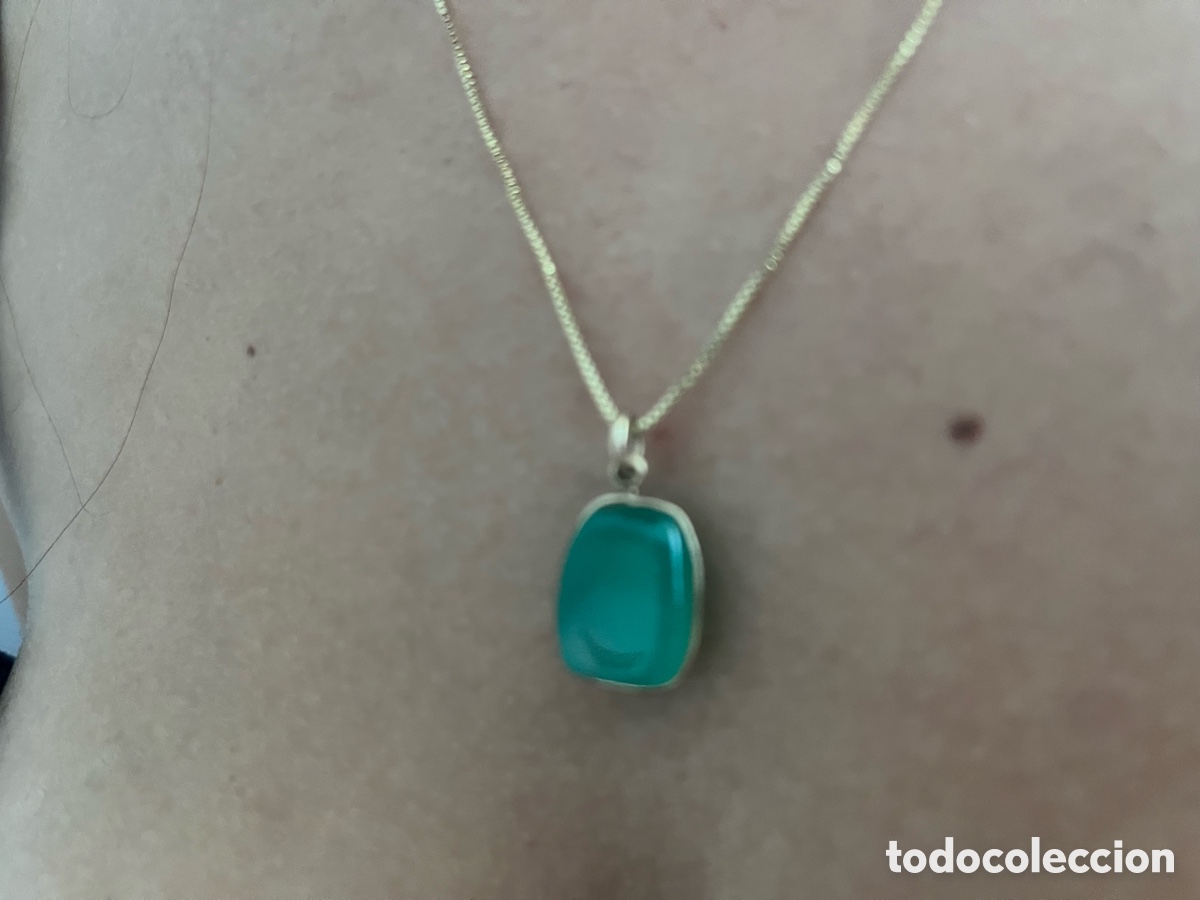 Joyeria: Colgante Gema y cadena plata dorada - Foto 1