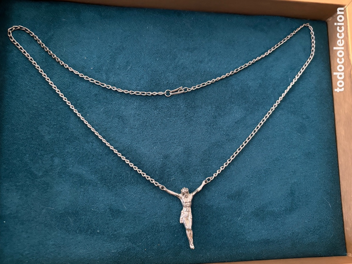 Joyeria: Cadena plateada con Cristo - Foto 2