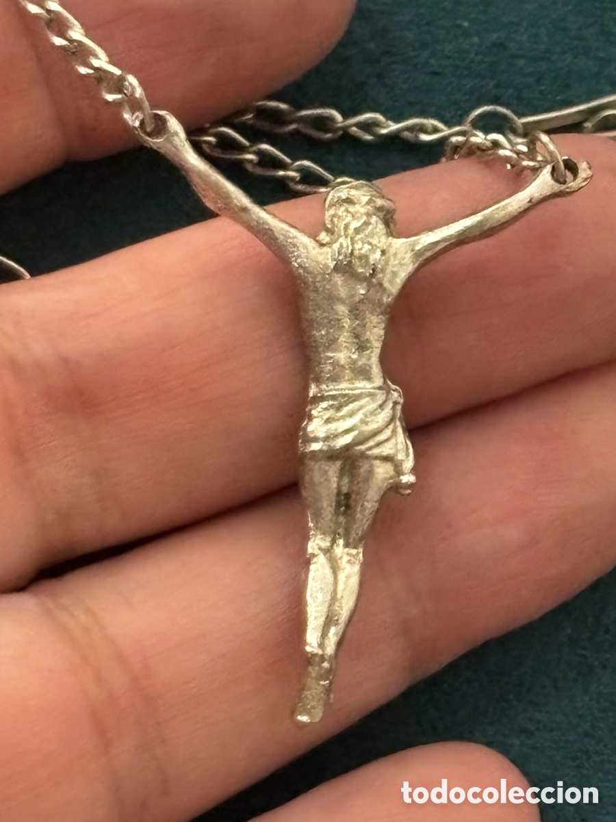 Joyeria: Cadena plateada con Cristo - Foto 4