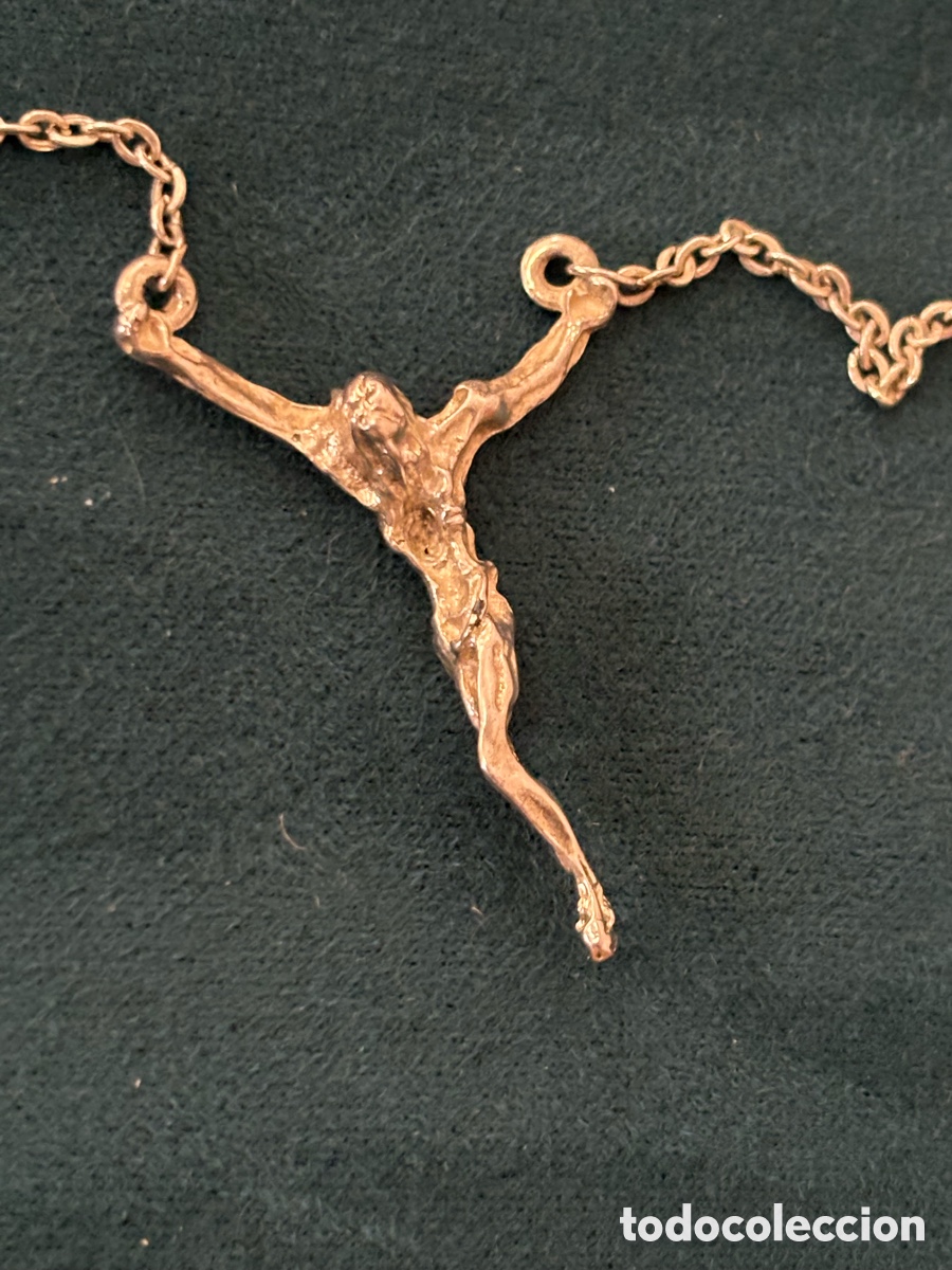 Joyeria: Cadena plateada con Cristo - Foto 2