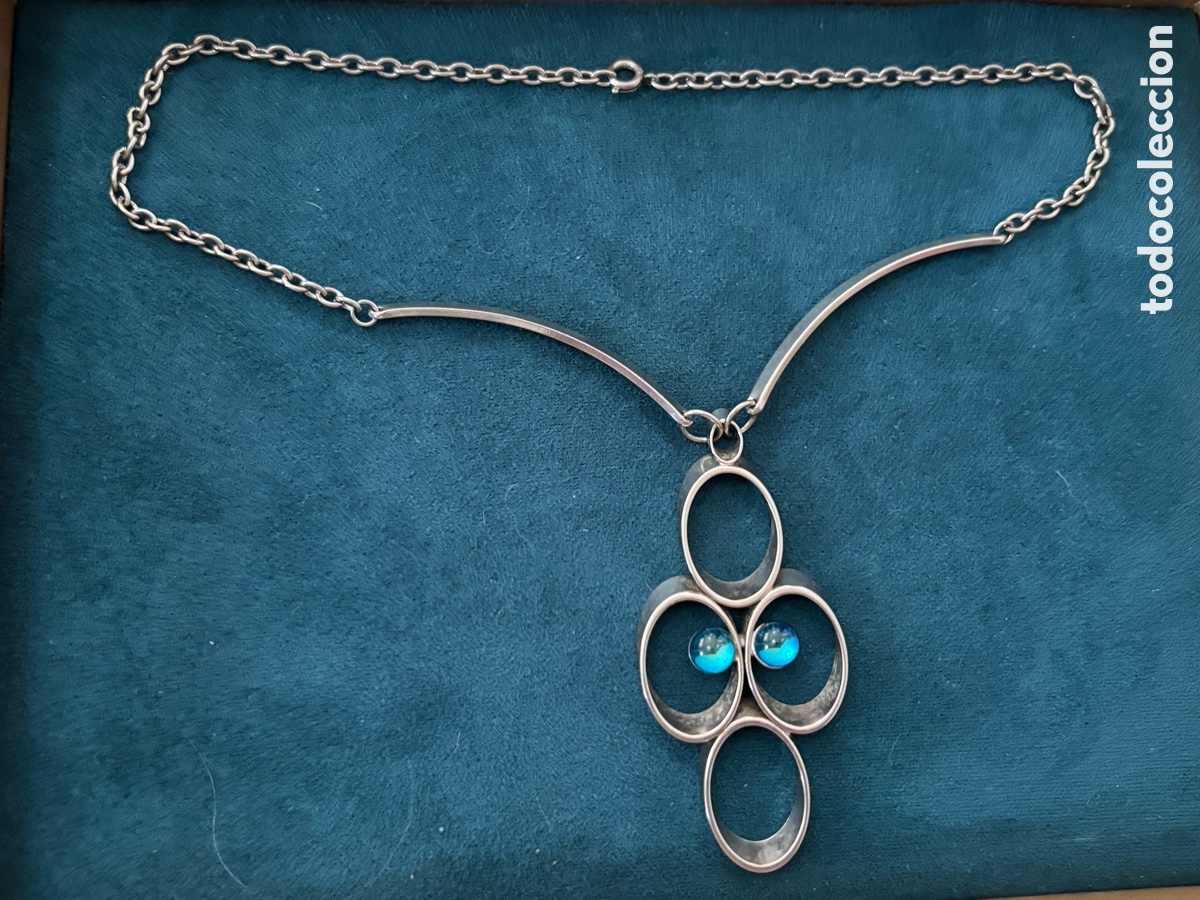 Joyeria: Gargantilla de metal plateado - Foto 1