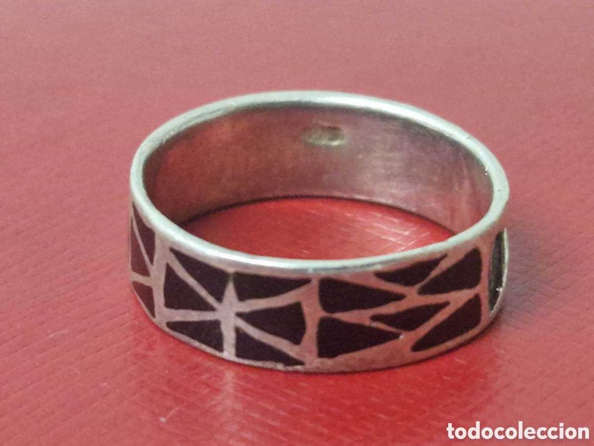 Joyeria: ANILLO DE PLATA Y ESMALTE - Foto 2