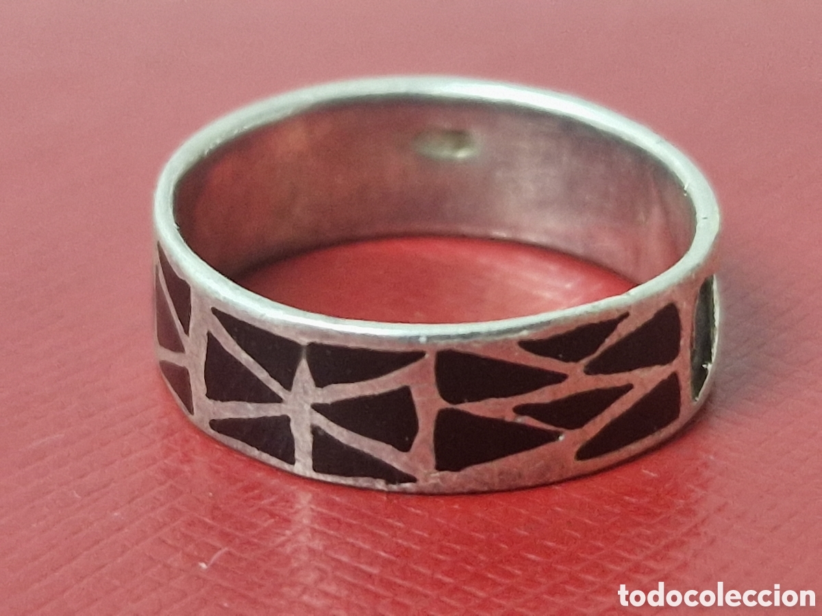 Joyeria: ANILLO DE PLATA Y ESMALTE - Foto 3