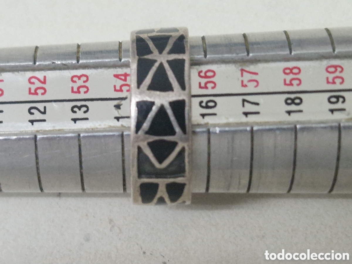 Joyeria: ANILLO DE PLATA Y ESMALTE - Foto 4