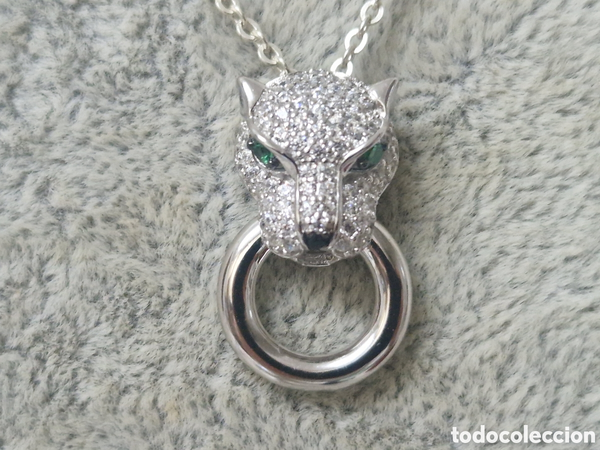 Joyeria: COLGANTE Y CADENA PLATA RODIADA PANTERA - Foto 2