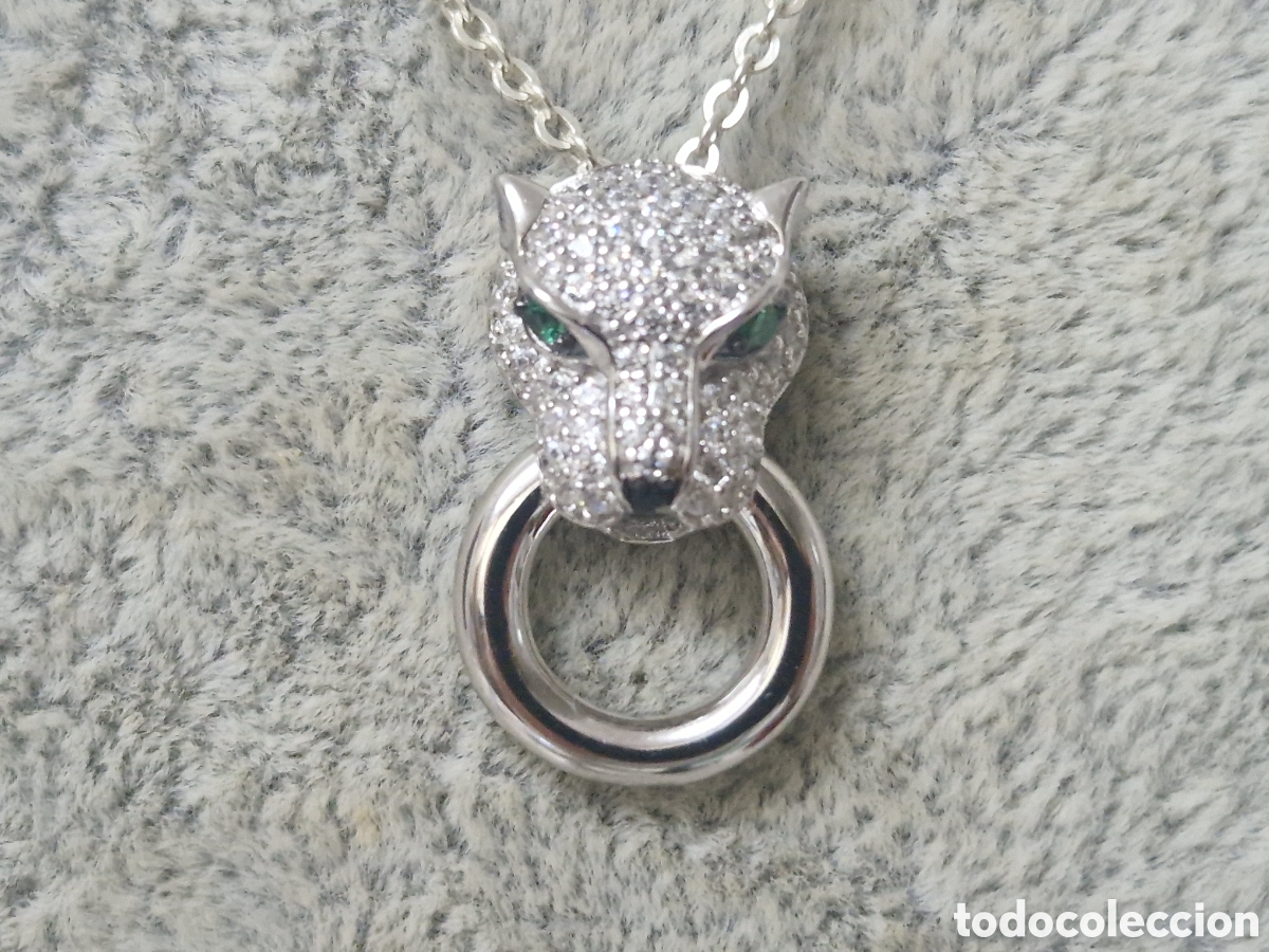 Joyeria: COLGANTE Y CADENA PLATA RODIADA PANTERA - Foto 3