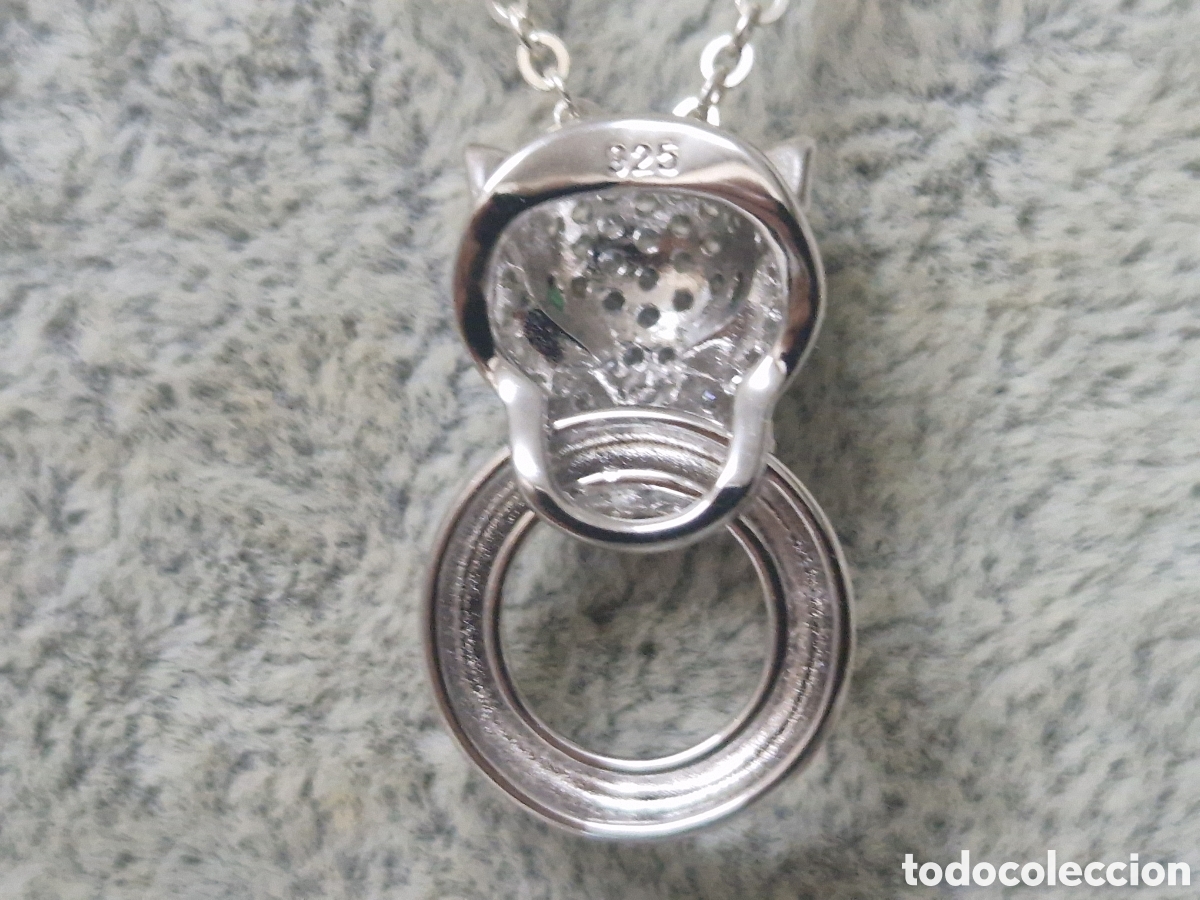 Joyeria: COLGANTE Y CADENA PLATA RODIADA PANTERA - Foto 4