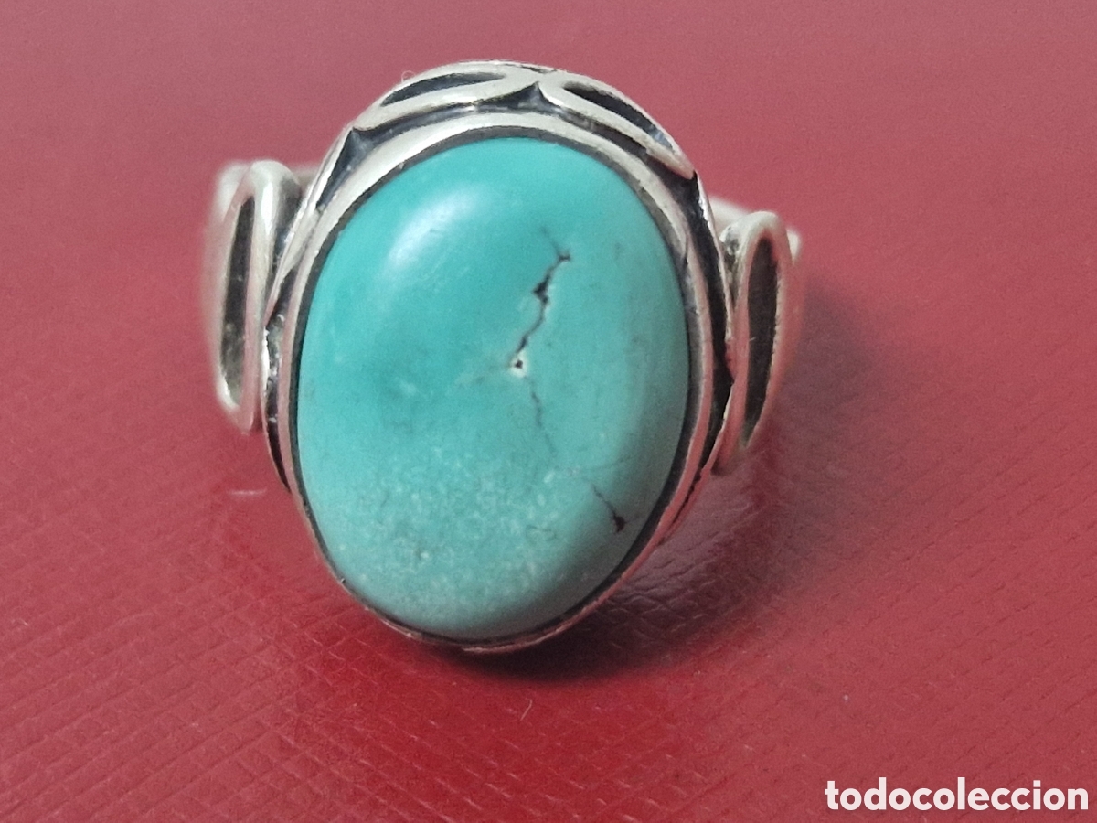 Joyeria: ANILLO DE PLATA TURQUESA NATURAL - Foto 3